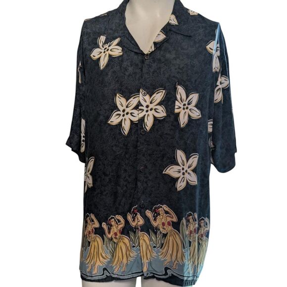 Pineapple Connection XL Vintage Tropical Hawaiian Aloha Shirt - Picture 1 of 5